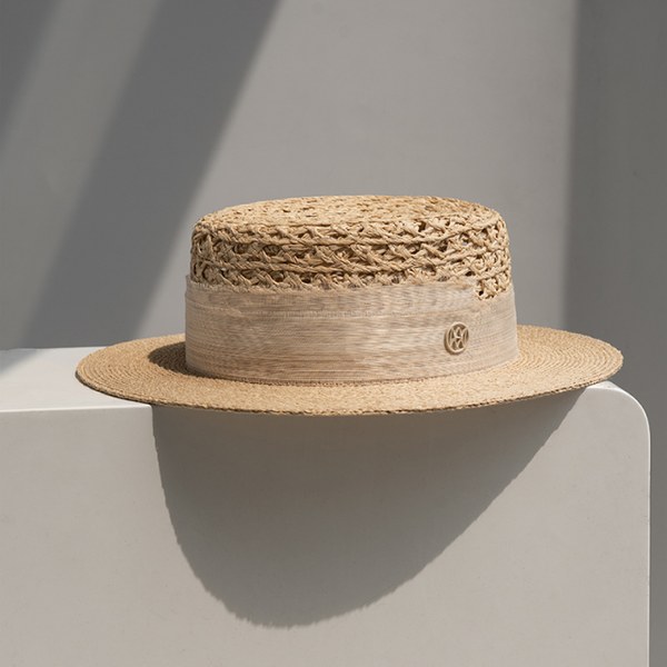 REVERIE silk-linen boater